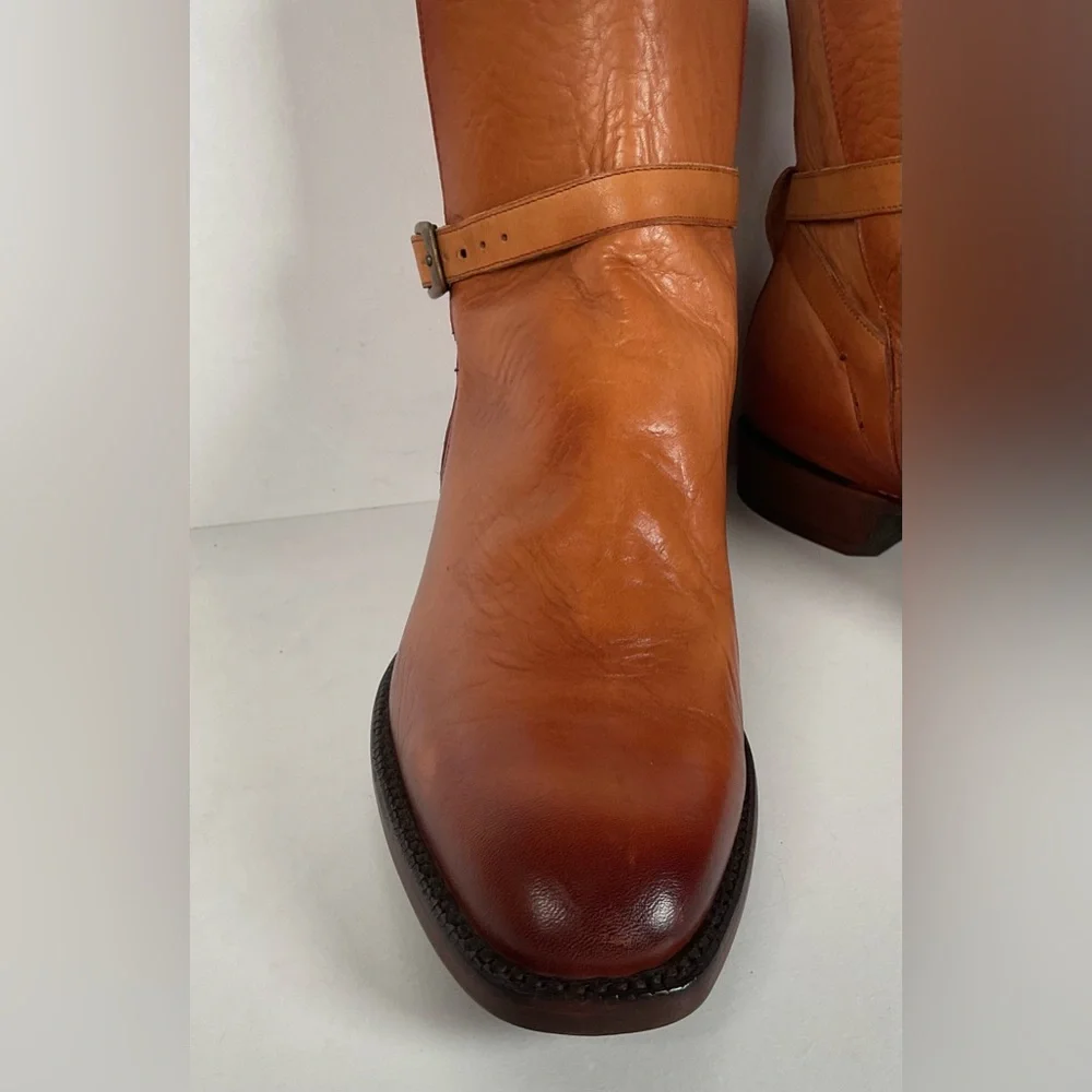 Lucchese Jodhpur Riding Boots | Burnished Calf | USA Made | GY | Men’s 10 D